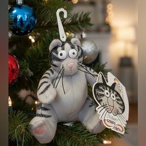 Kliban Cat Plush Baby Authentic Collectible Toy Christmas Ornament byCrazy Shirt
